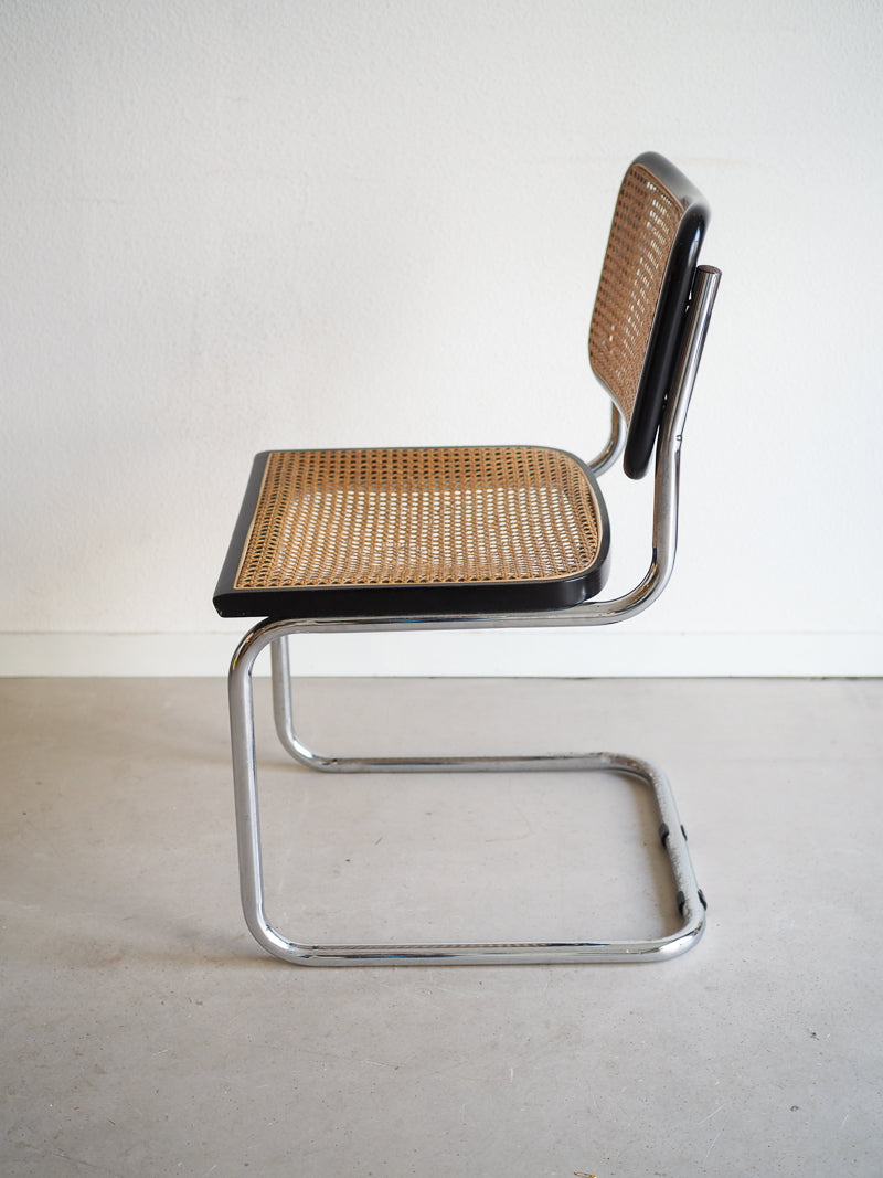 Chaise Marcel Breuer B32 - Vintage Noir & Cannage