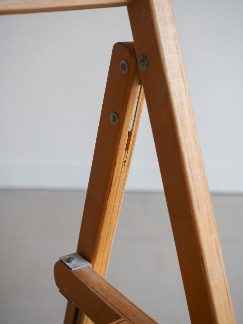 Chaise pliante en bois vintage