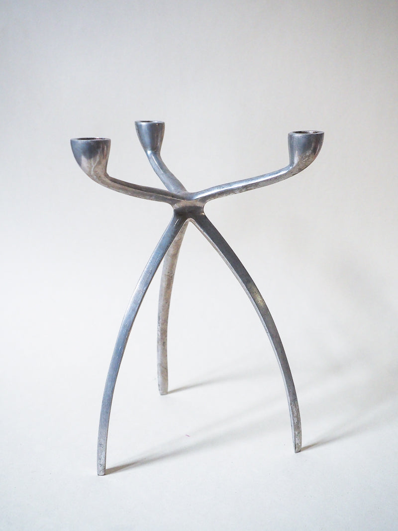 Chandelier tripode vintage – 3 bougies – Design Space Age