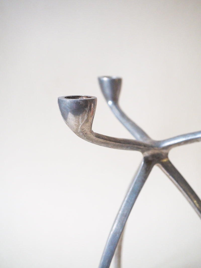 Chandelier tripode vintage – 3 bougies – Design Space Age