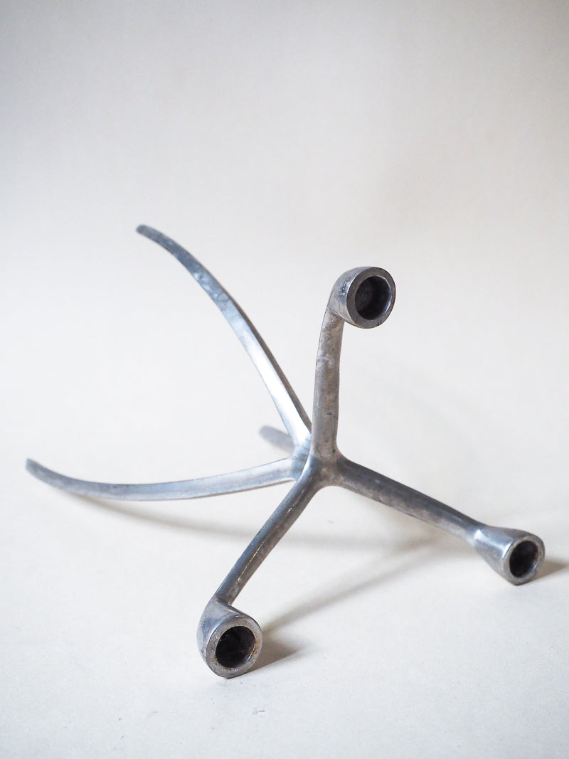 Chandelier tripode vintage – 3 bougies – Design Space Age