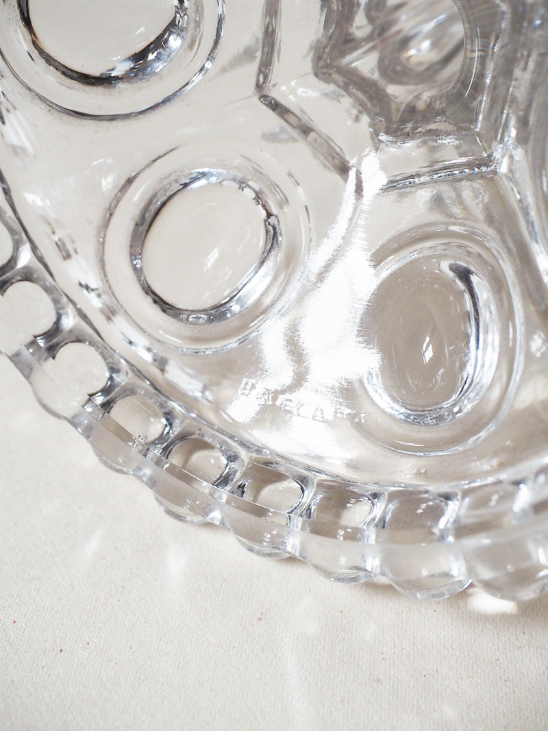 Bougeoir en cristal de Baccarat – Pampilles – Estampillé