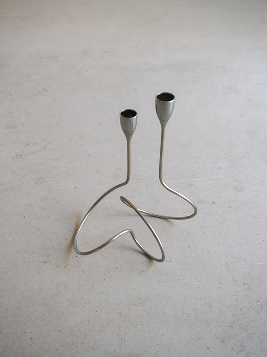 Bougeoir double Loop Black + Blum