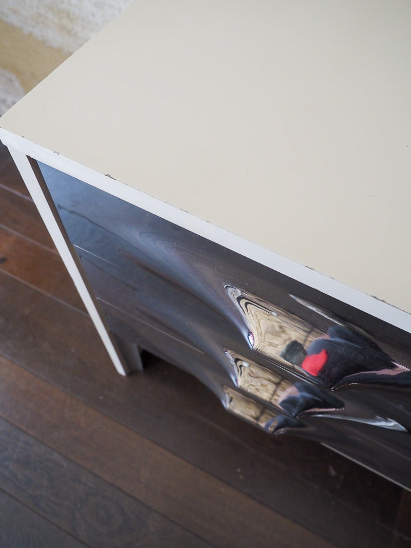 ✨ Commode DF-2000 de Raymond Loewy – façades chromées – Design Space Age années 1960