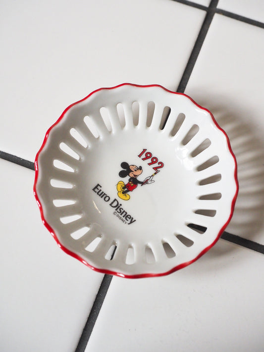Coupelle Euro Disney 1992 – Mickey peintre • Reutter Porzellan W.Germany • Souvenir Vintage Disneyland Paris