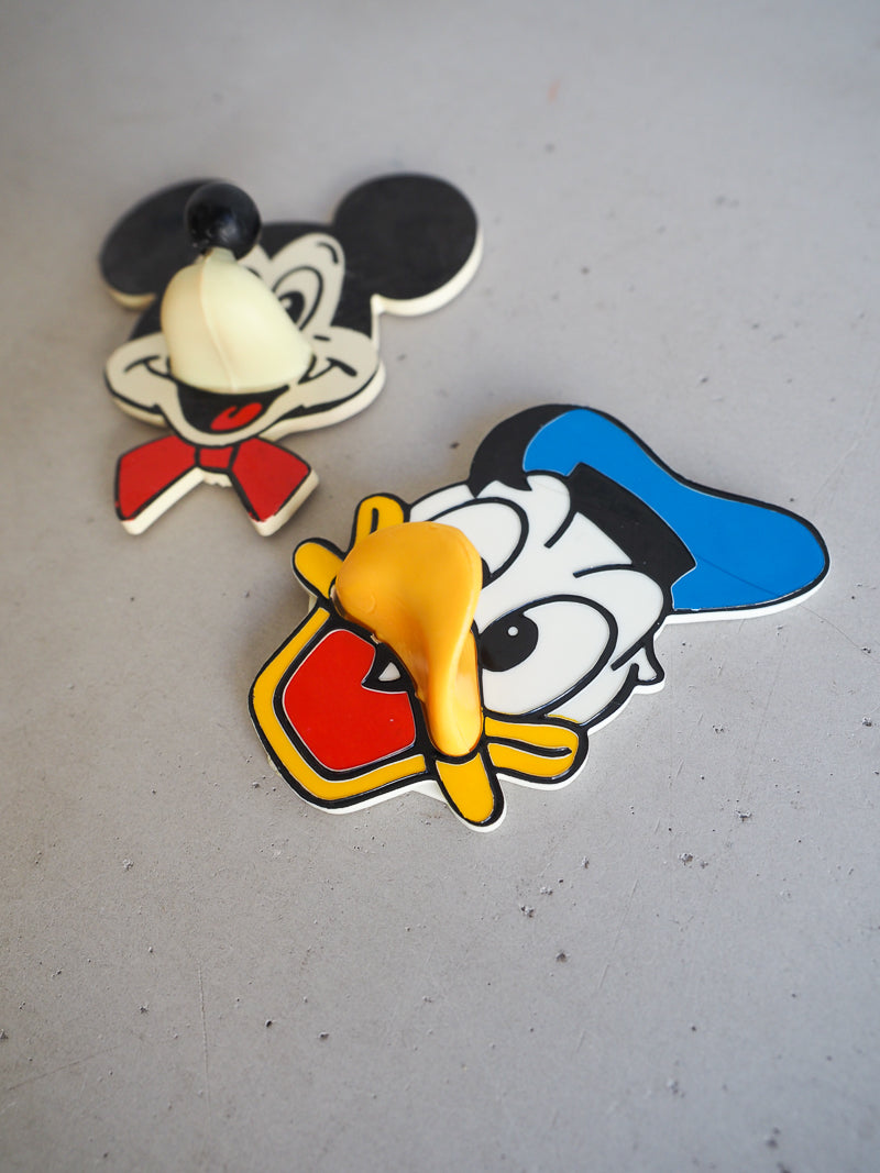 Patère Mickey et Donald Walt Disney vintage