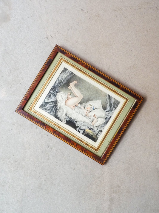 Gravure érotique ancienne du XIXème