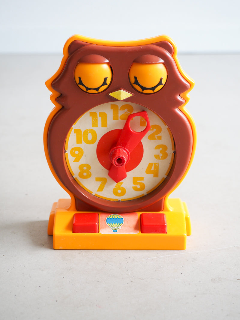 Hibou horloge Tomy vintage