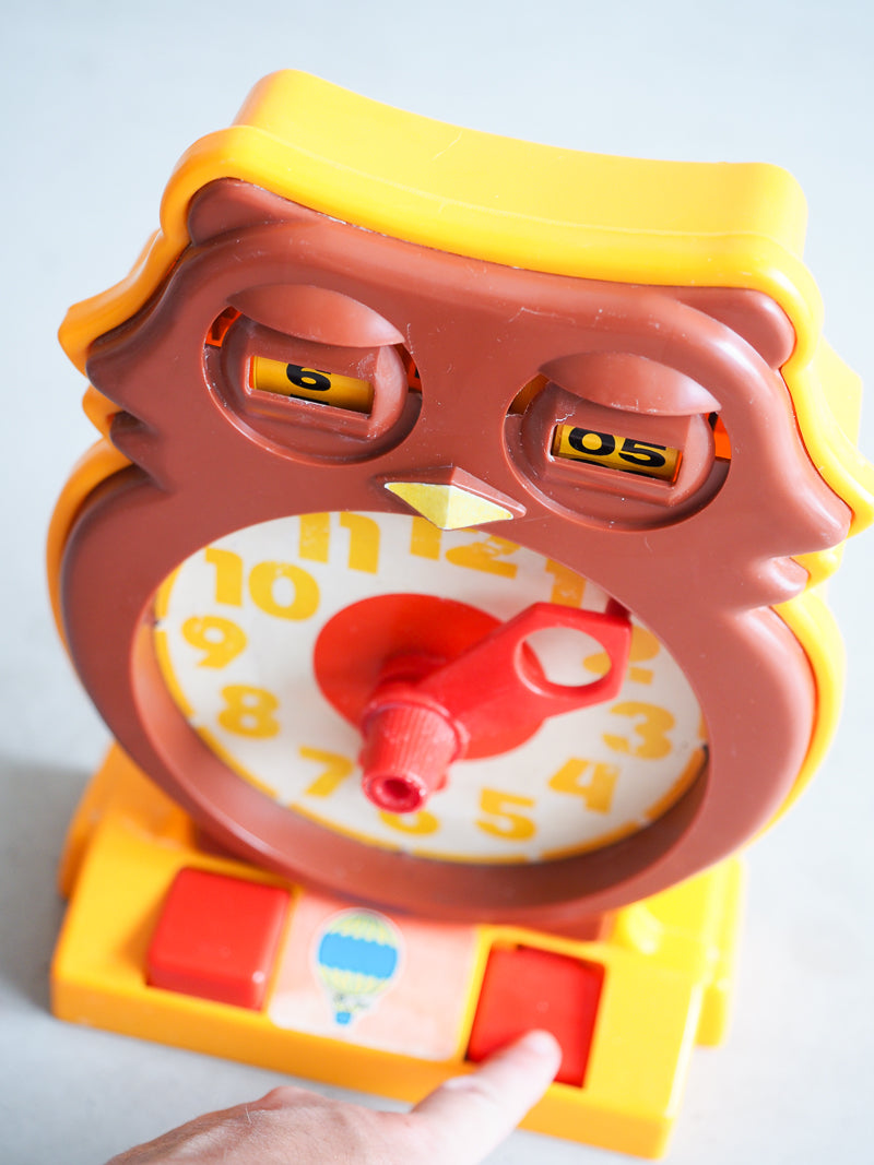 Hibou horloge Tomy vintage