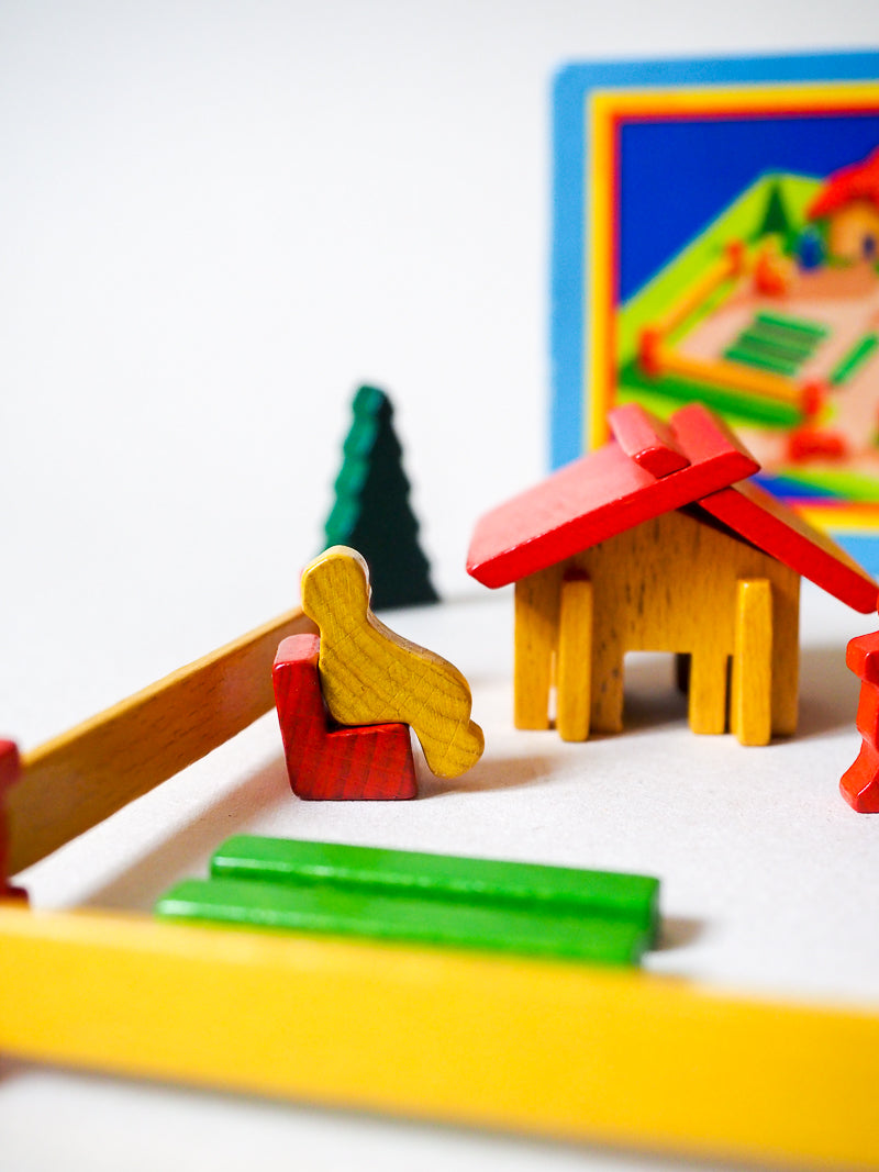 Rare Jeux en bois Swiss chalet - Dusyma