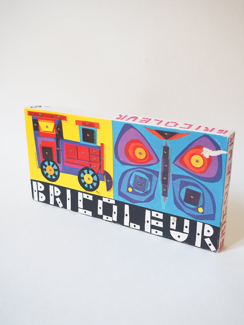 🔨 Jeu vintage “Bricoleur” – Coffret créatif avec marteau, clous et formes en bois