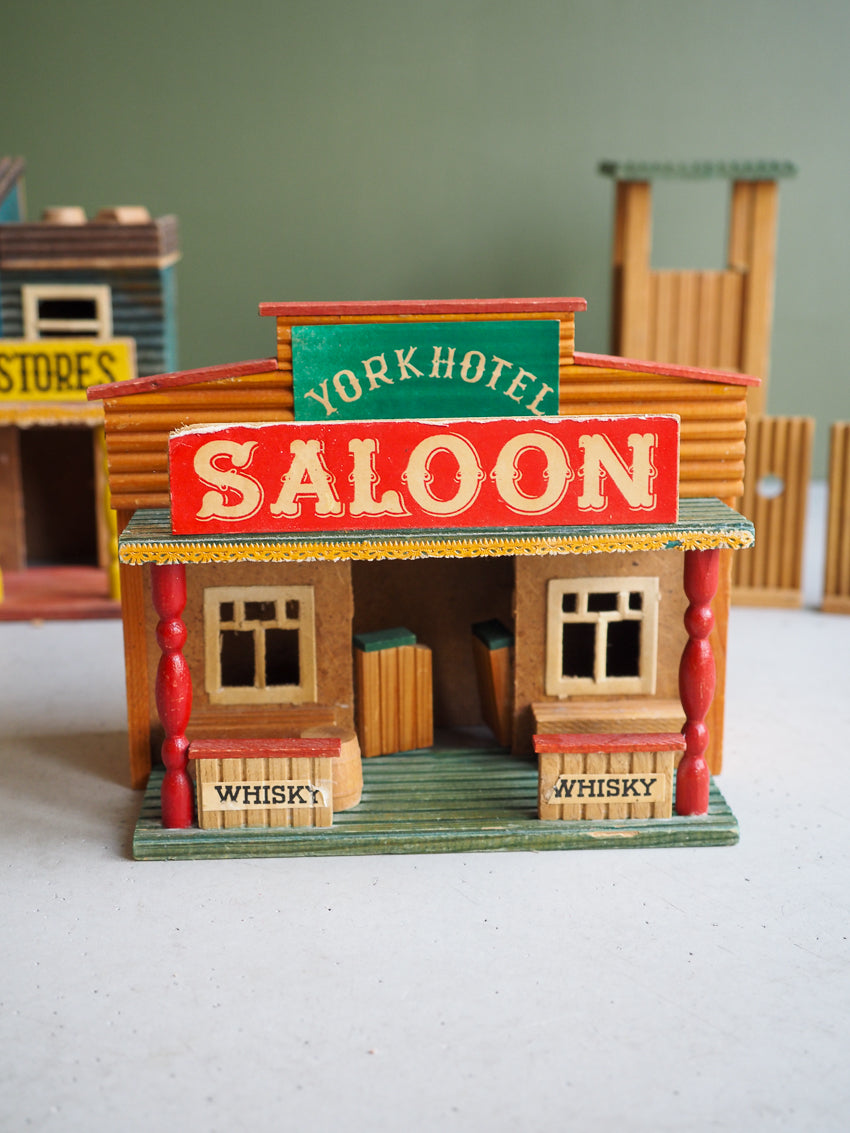 Fort Texas bâtiments western en bois vintage Starlux - Arbois