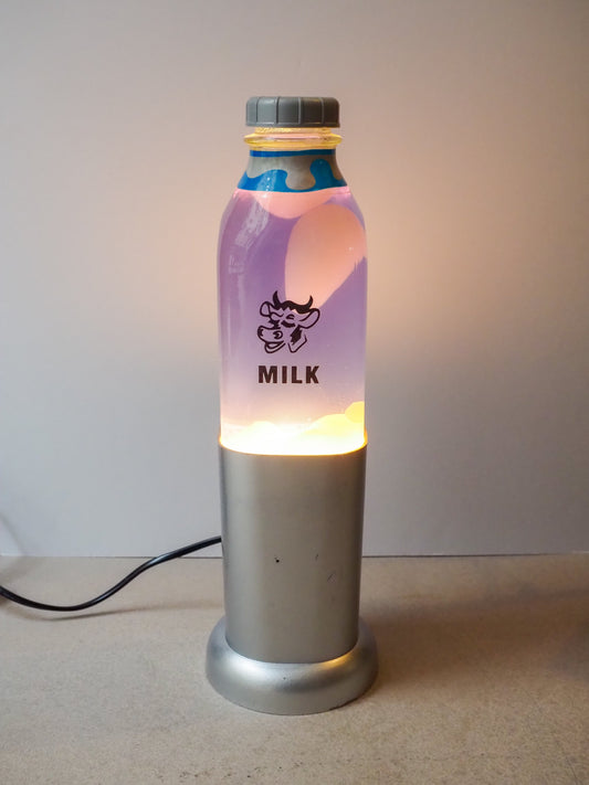 Lampe à lave bouteille de lait MILK