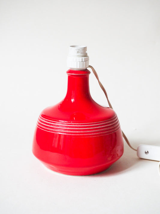 lampe de chevet / d’appoint vintage – Céramique rouge
