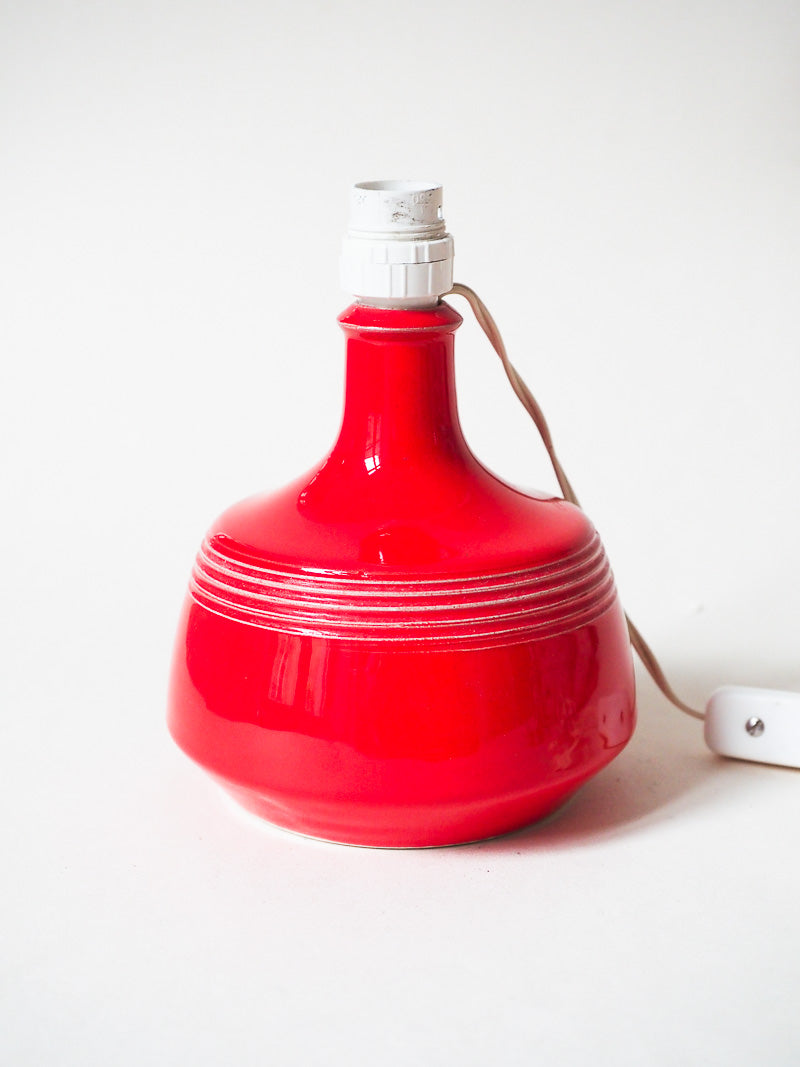 lampe de chevet / d’appoint vintage – Céramique rouge