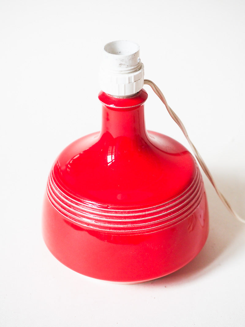 lampe de chevet / d’appoint vintage – Céramique rouge