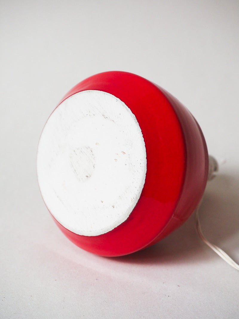 lampe de chevet / d’appoint vintage – Céramique rouge