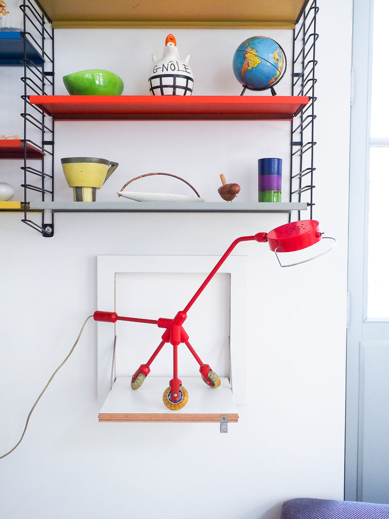 Lampe Kila sur roulettes par Harry Allen – IKEA vintage design chien