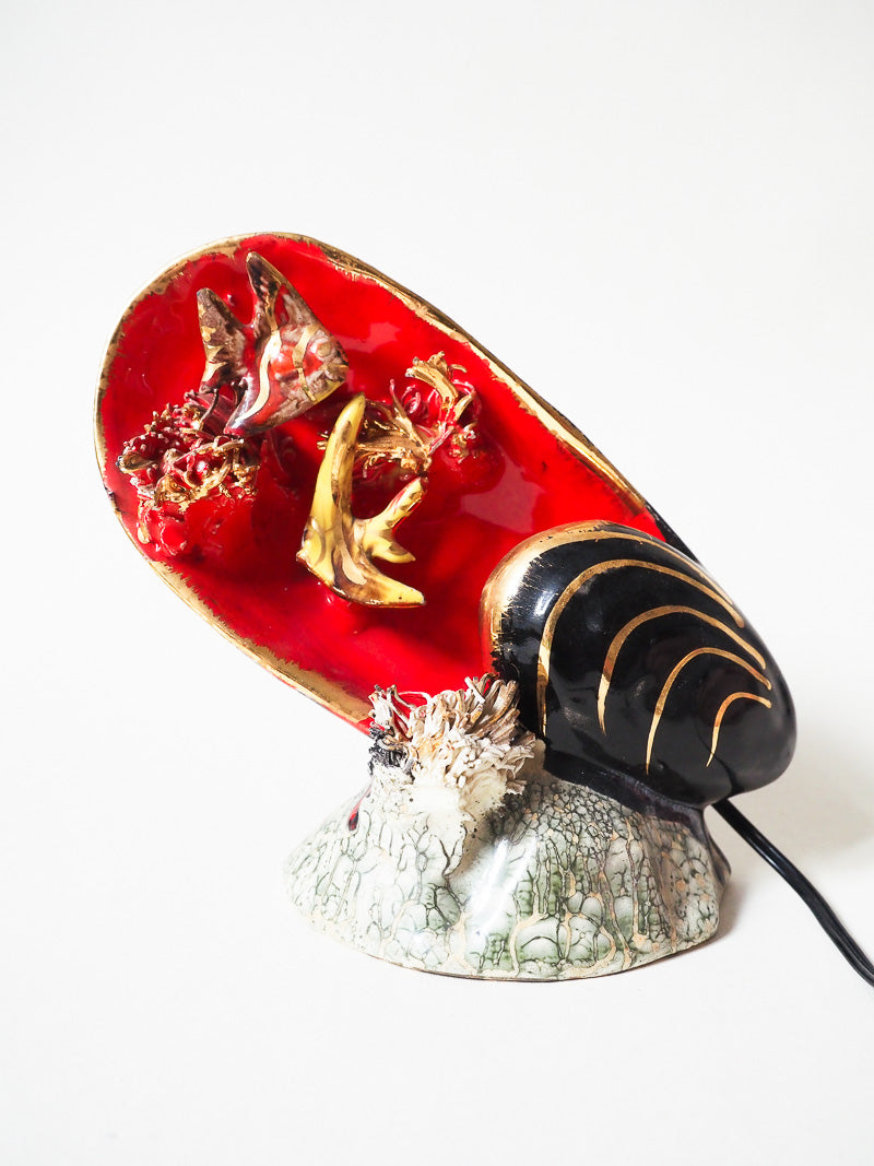 🐚 Lampe vintage en céramique de Vallauris – Moule