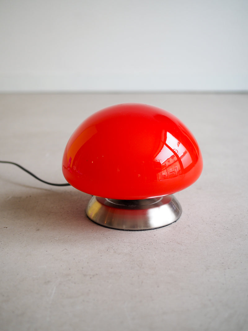 Lampe Champignon Vintage – Globe Rouge Tactile