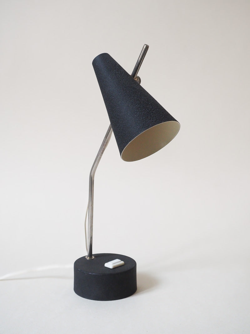 Lampe orientable Marcel Delmas - Spot coulissant - finition noire granuleuse