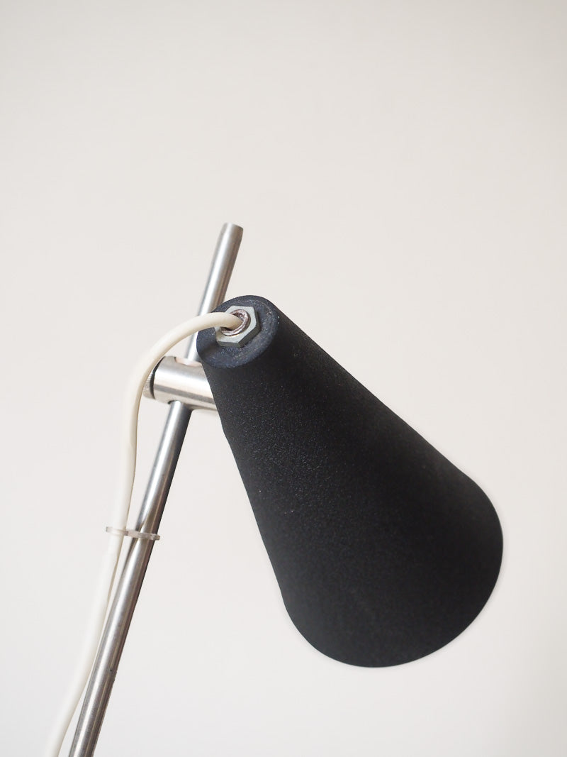 Lampe orientable Marcel Delmas - Spot coulissant - finition noire granuleuse