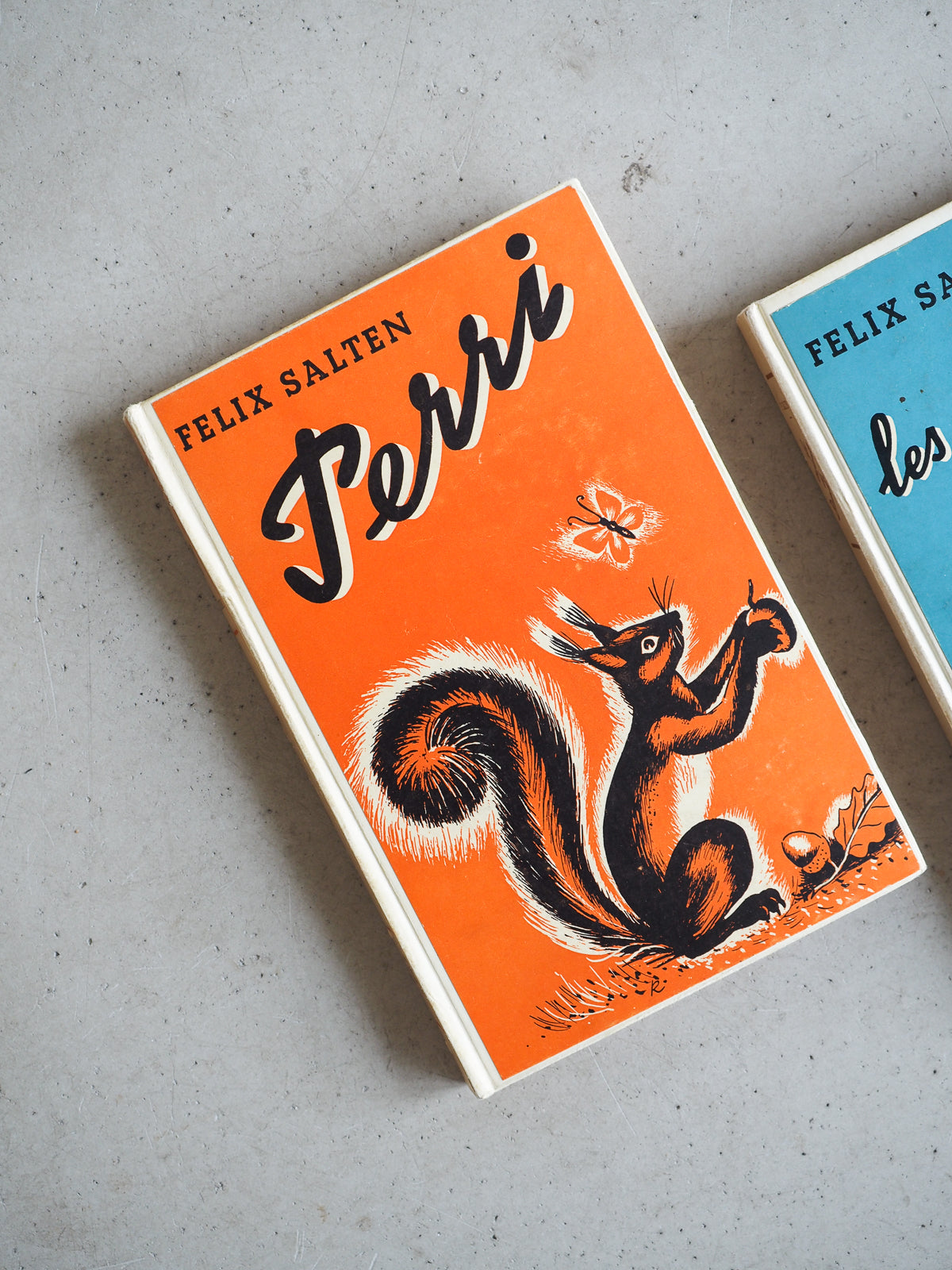 2 livres de Felix Salten Bambi et Perri édition 1946