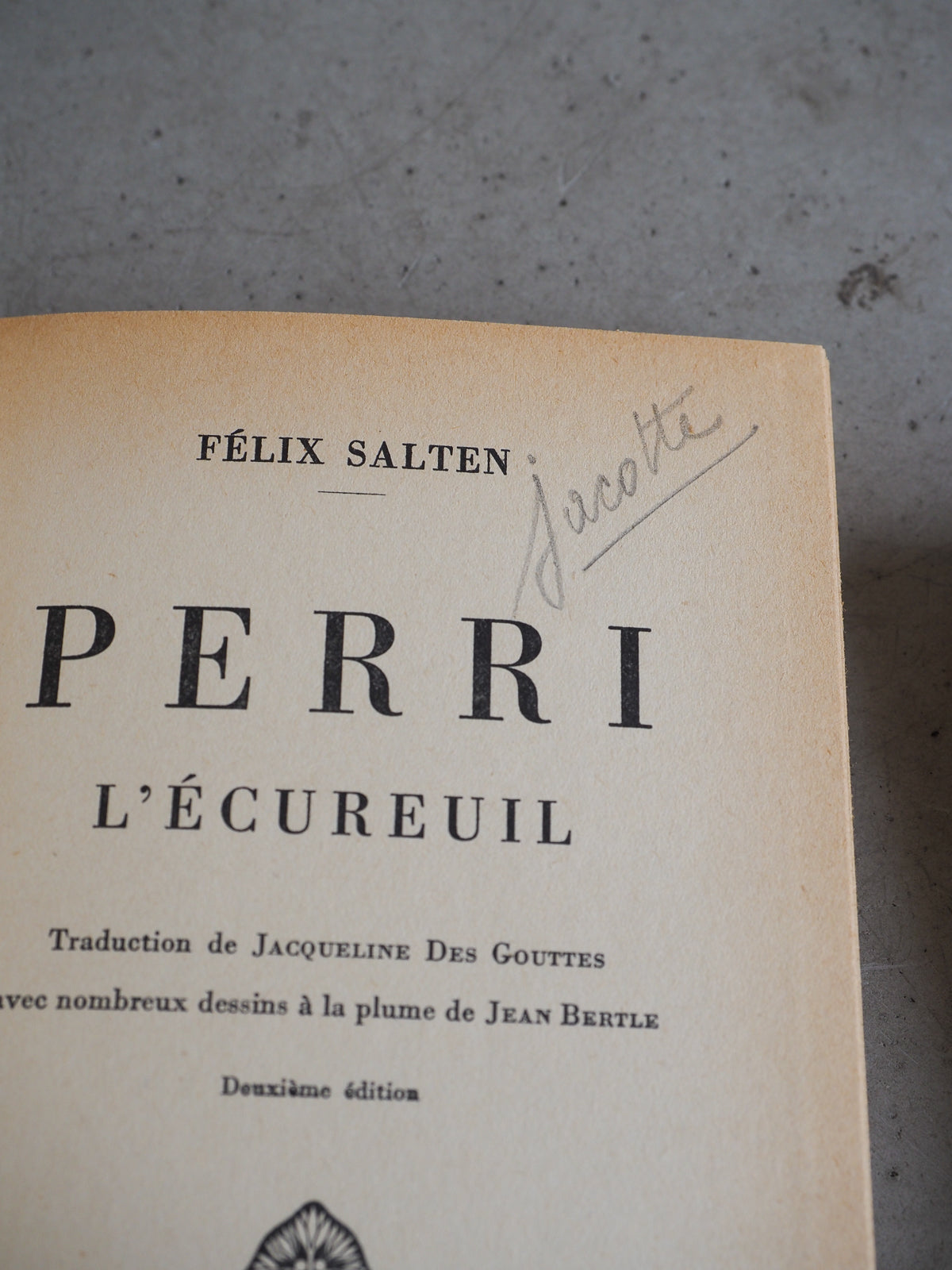 2 livres de Felix Salten Bambi et Perri édition 1946