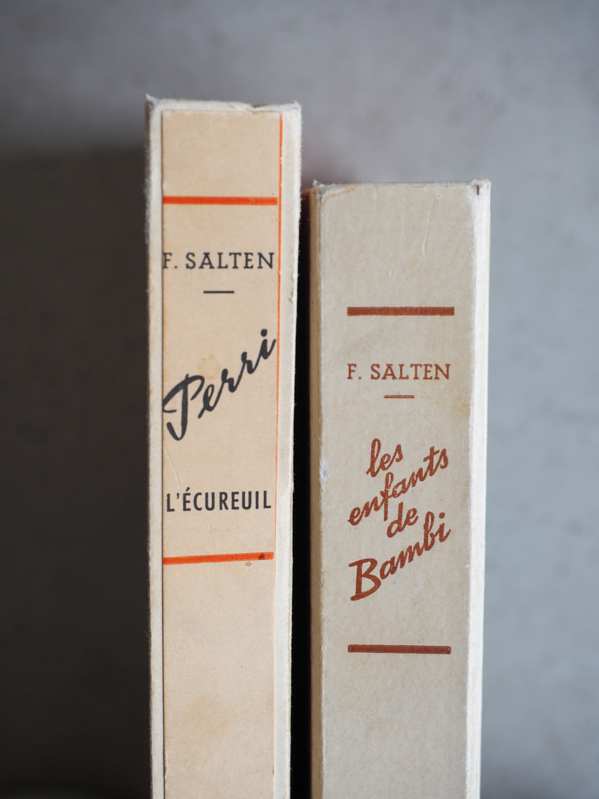 2 livres de Felix Salten Bambi et Perri édition 1946