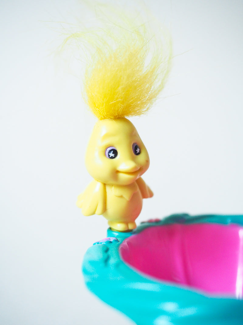 🧚‍♀️ Magic Troll Babies – “Flower Shower / Fountain & Frog” (1992) – Set vintage complet & rare