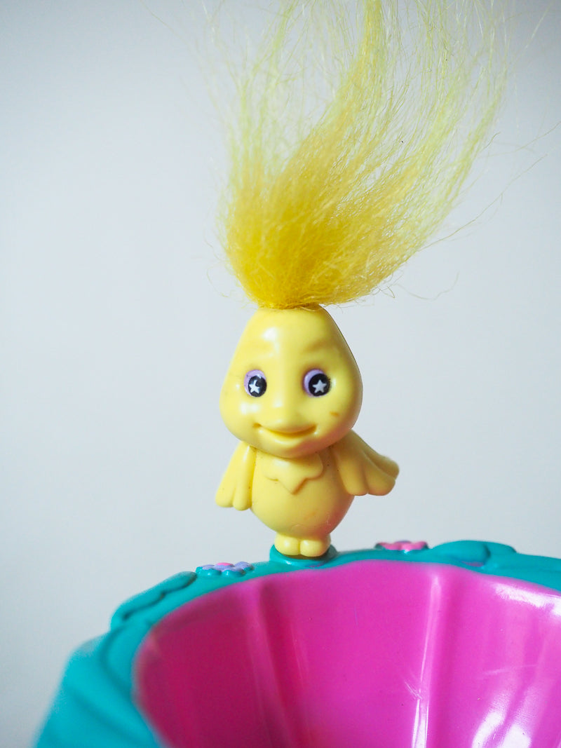 🧚‍♀️ Magic Troll Babies – “Flower Shower / Fountain & Frog” (1992) – Set vintage complet & rare