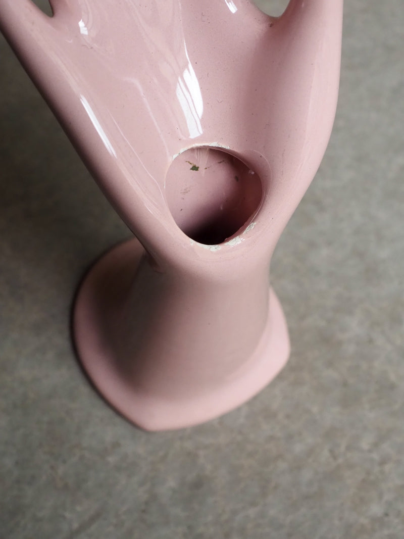 Main en porcelaine rose - soliflore / porte-bijoux