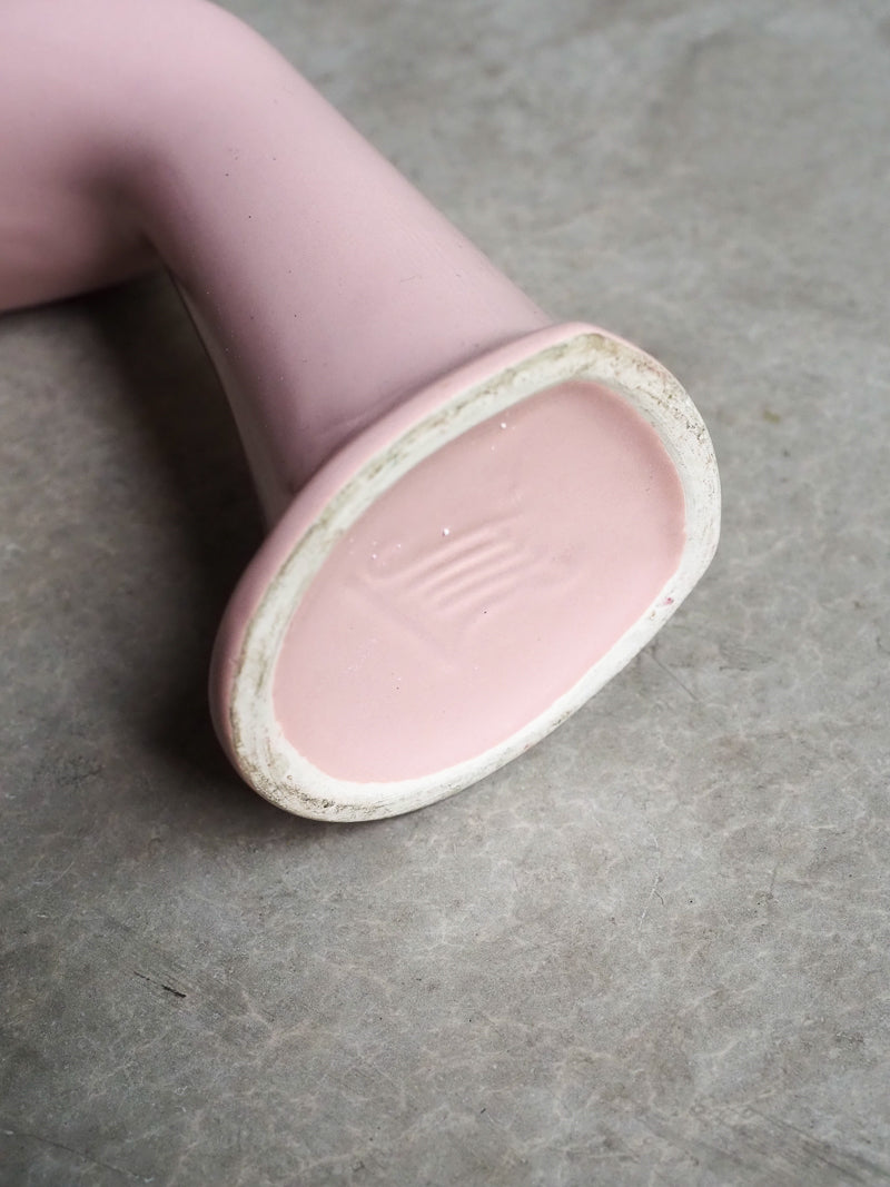 Main en porcelaine rose - soliflore / porte-bijoux