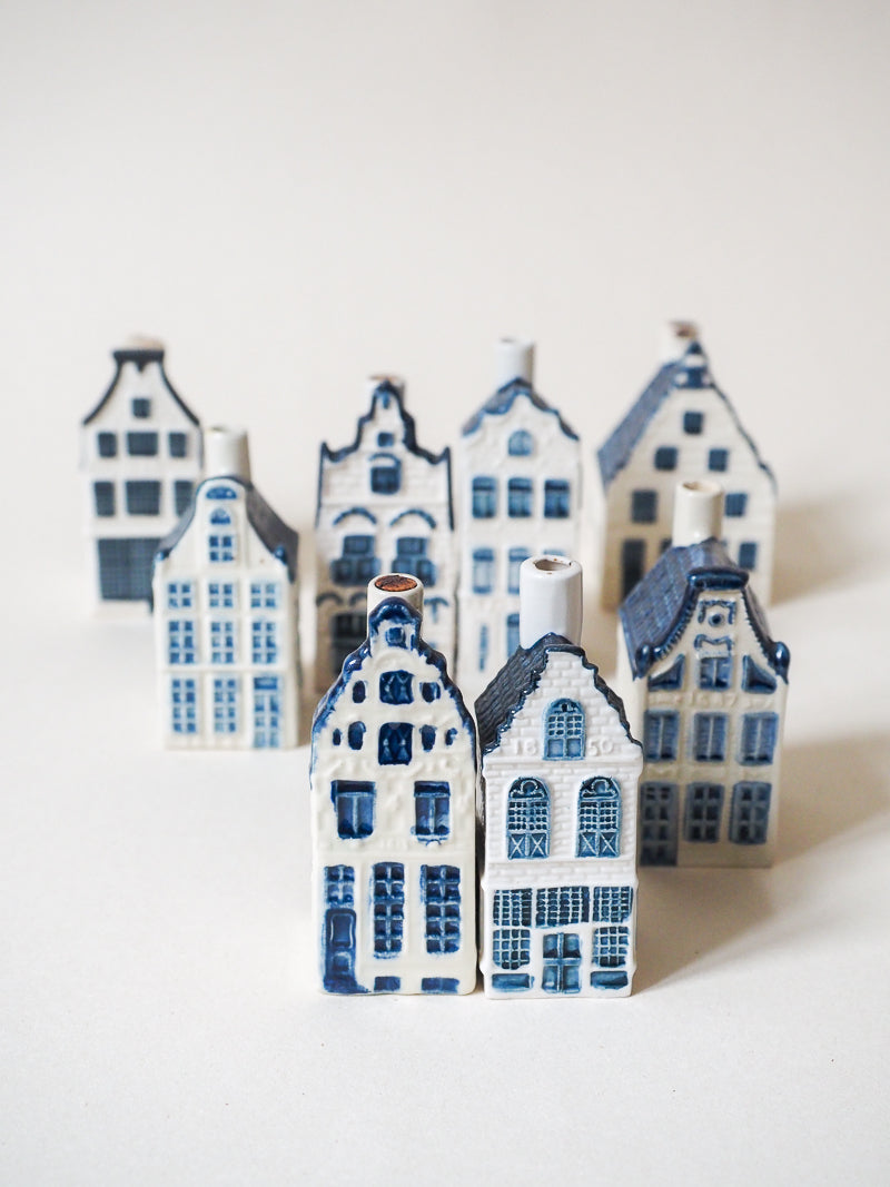Maison hollandaise miniature Bleu de Delft pour KLM Airlines