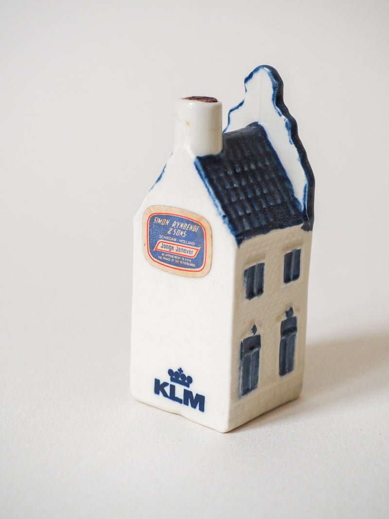 Maison hollandaise miniature Bleu de Delft pour KLM Airlines