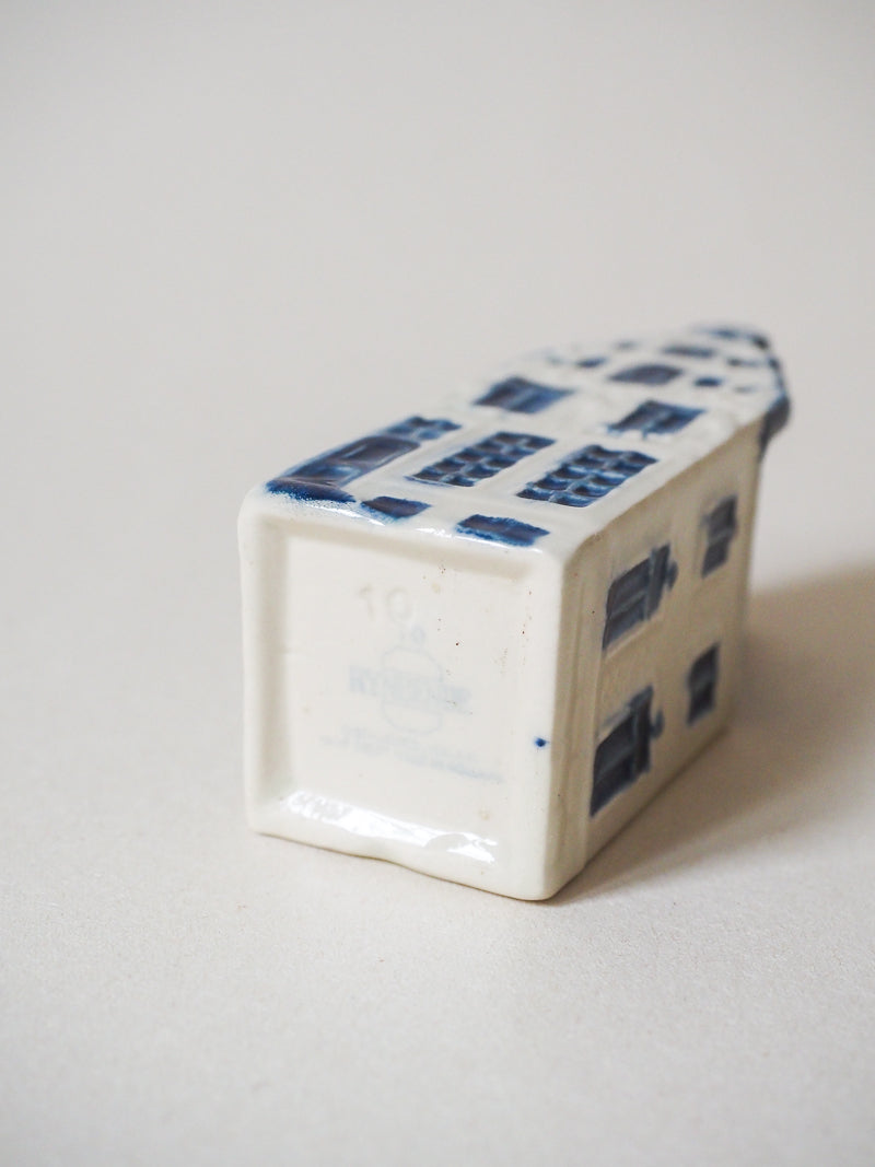 Maison hollandaise miniature Bleu de Delft pour KLM Airlines
