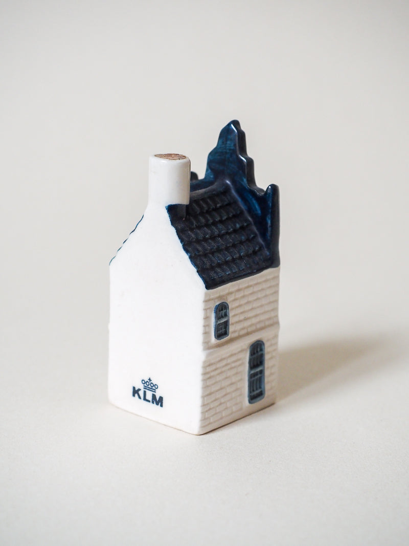 Maison hollandaise miniature Bleu de Delft pour KLM Airlines