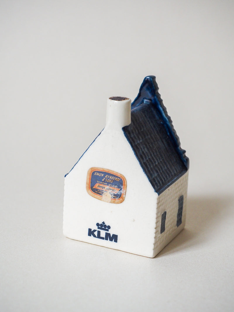 Maison hollandaise miniature Bleu de Delft pour KLM Airlines