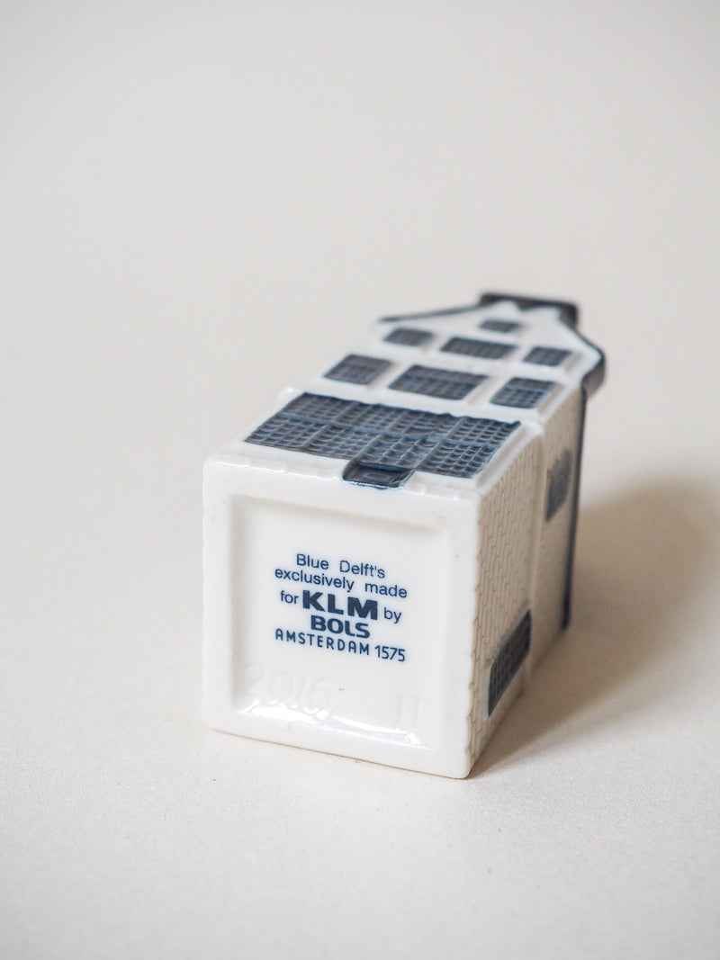 Maison hollandaise miniature Bleu de Delft pour KLM Airlines