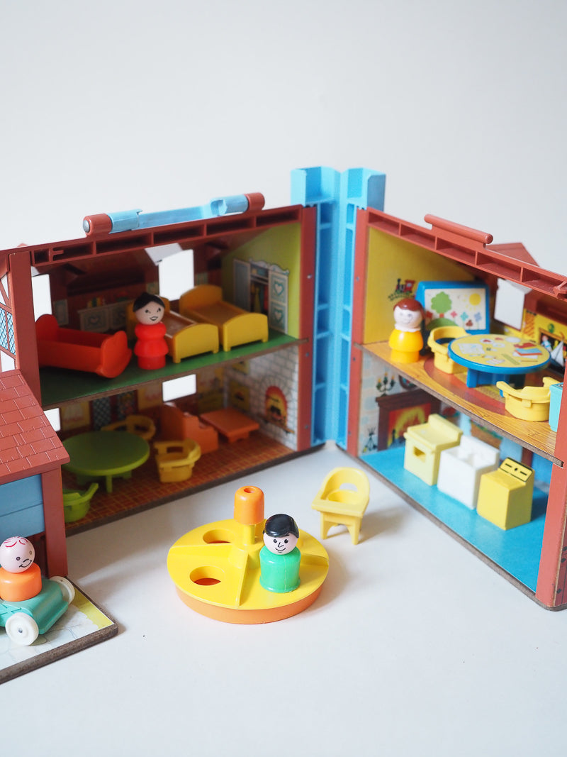 🏠 Fisher Price Little People – Play House vintage #952 – Maison + Personnages + Mobilier