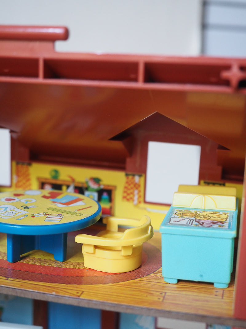 🏠 Fisher Price Little People – Play House vintage #952 – Maison + Personnages + Mobilier