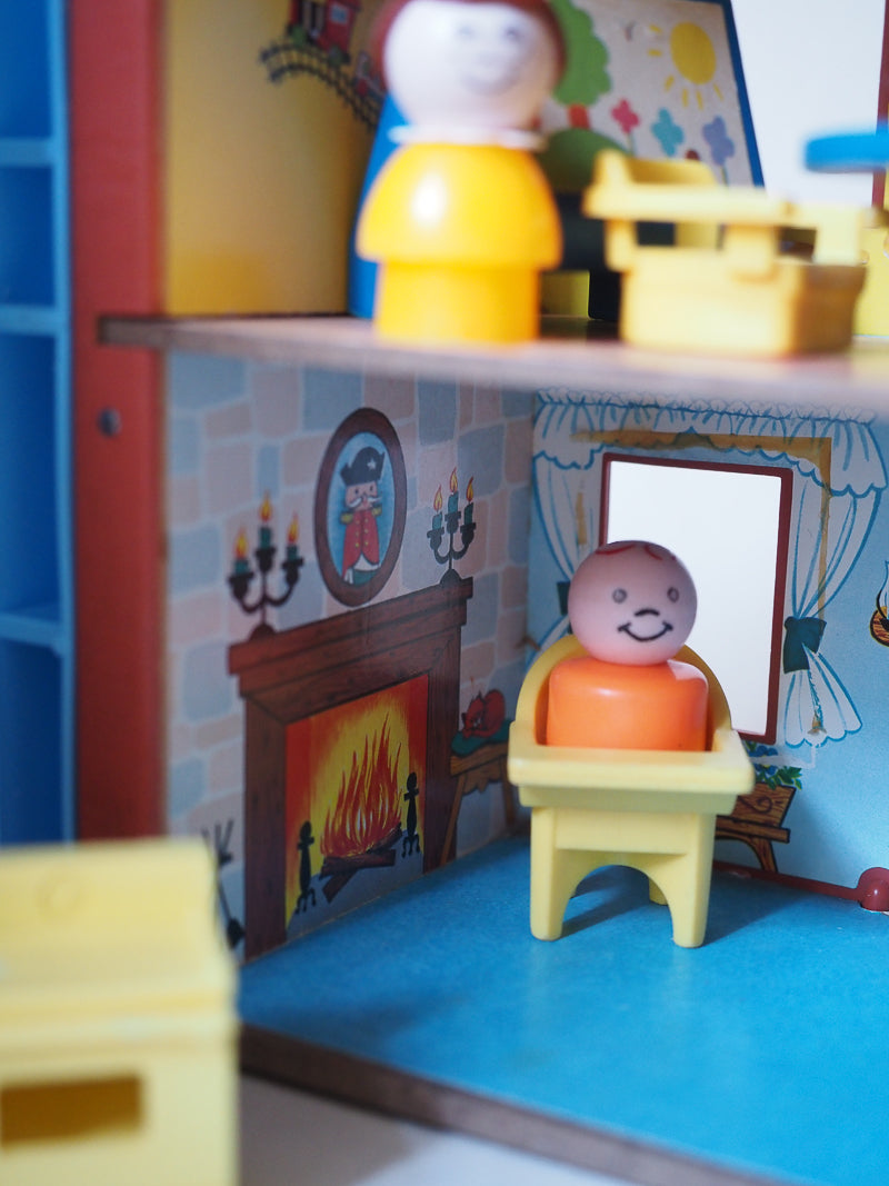 🏠 Fisher Price Little People – Play House vintage #952 – Maison + Personnages + Mobilier