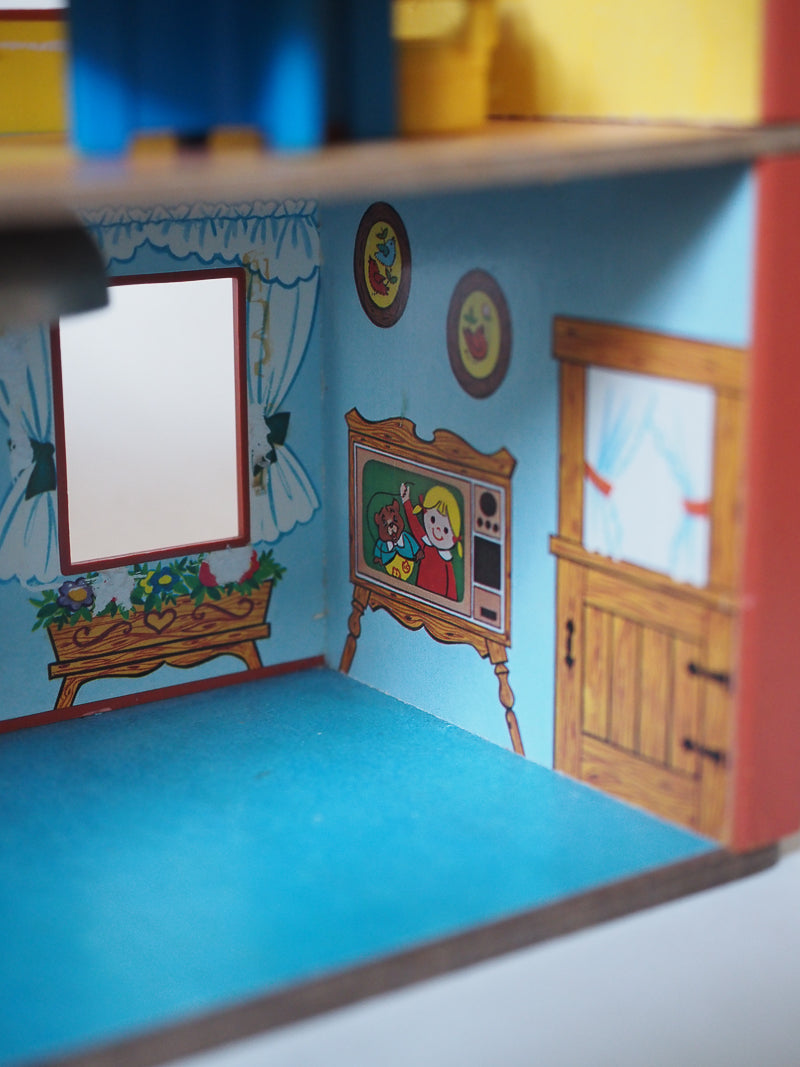 🏠 Fisher Price Little People – Play House vintage #952 – Maison + Personnages + Mobilier