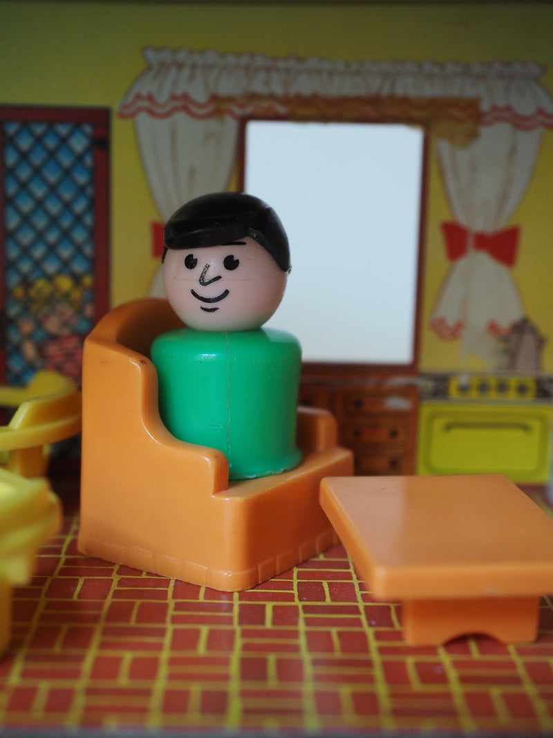 🏠 Fisher Price Little People – Play House vintage #952 – Maison + Personnages + Mobilier