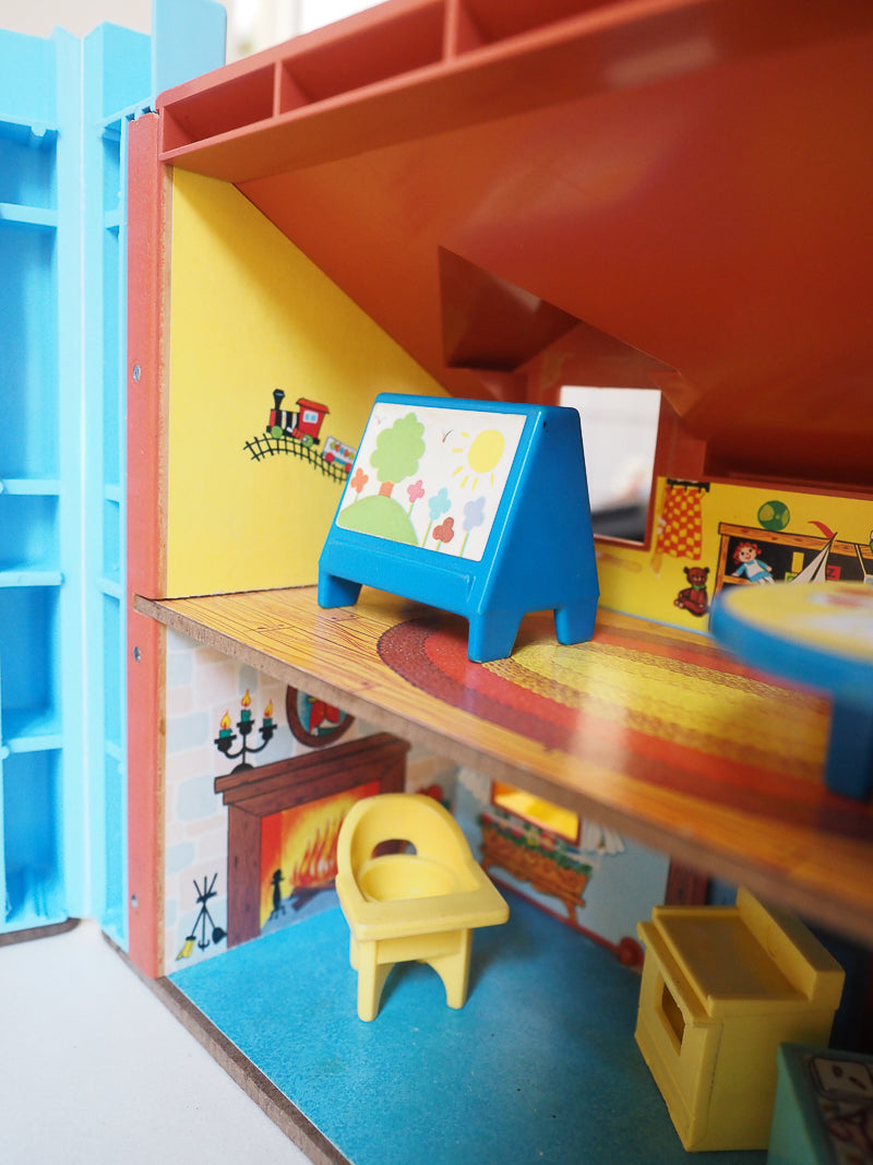 🏠 Fisher Price Little People – Play House vintage #952 – Maison + Personnages + Mobilier