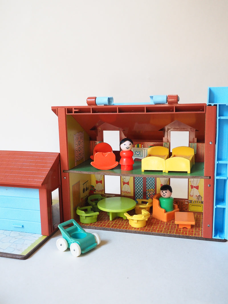 🏠 Fisher Price Little People – Play House vintage #952 – Maison + Personnages + Mobilier