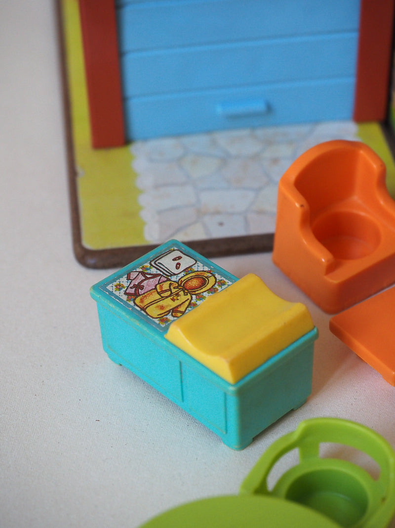 🏠 Fisher Price Little People – Play House vintage #952 – Maison + Personnages + Mobilier