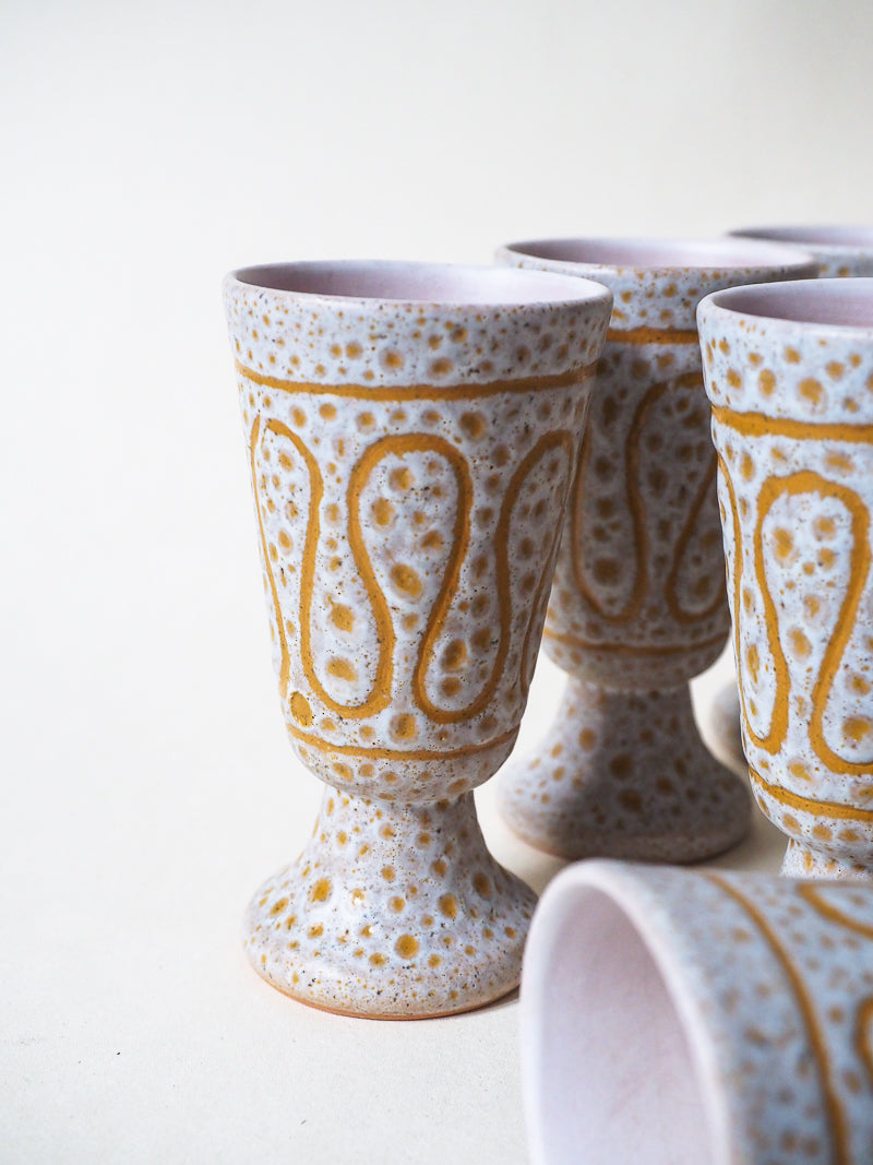 Lot de 6 mazagrans en céramique Jean Austruy