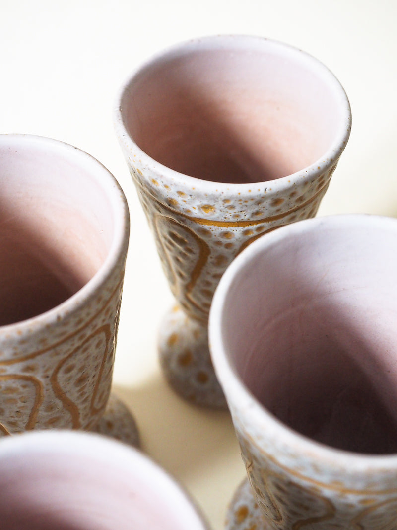 Lot de 6 mazagrans en céramique Jean Austruy