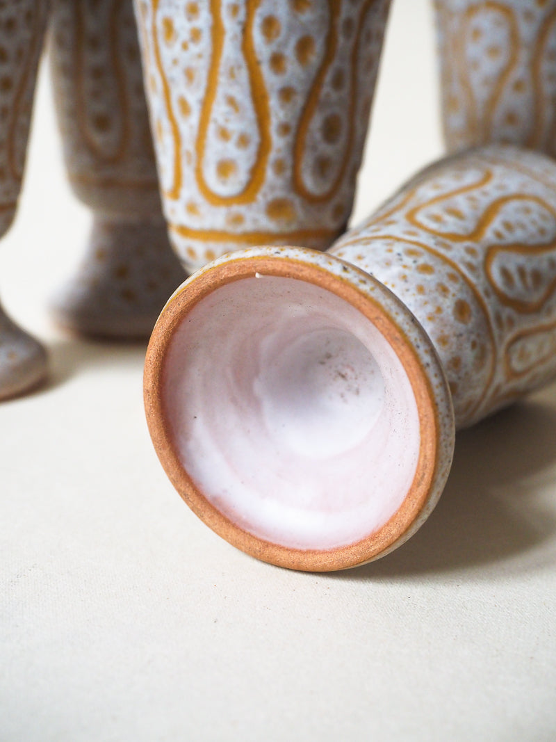 Lot de 6 mazagrans en céramique Jean Austruy